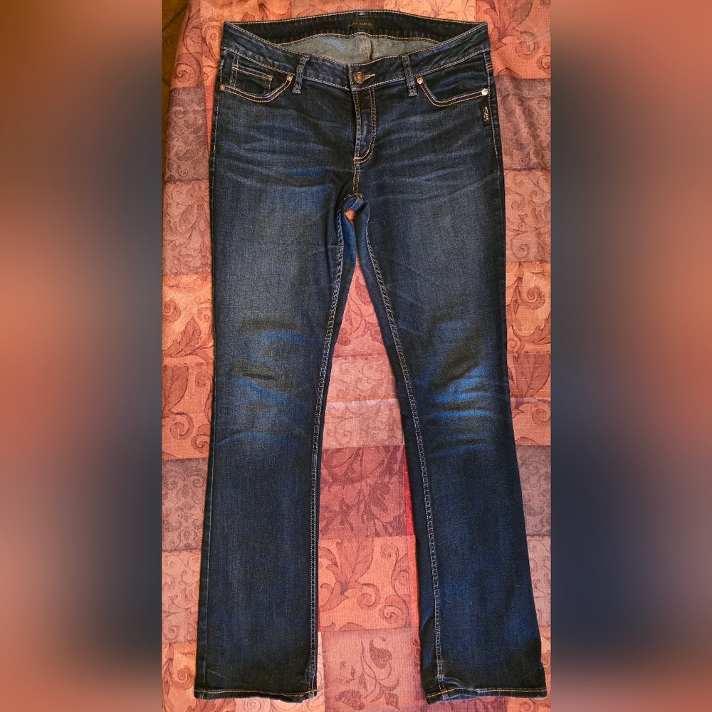 Silver Jeans, Elyse Slim Boot Dark Blue 31x35